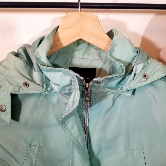 feecloset Korean Street Style Small Mint Color Rain Jacket - Picture 5 of 8